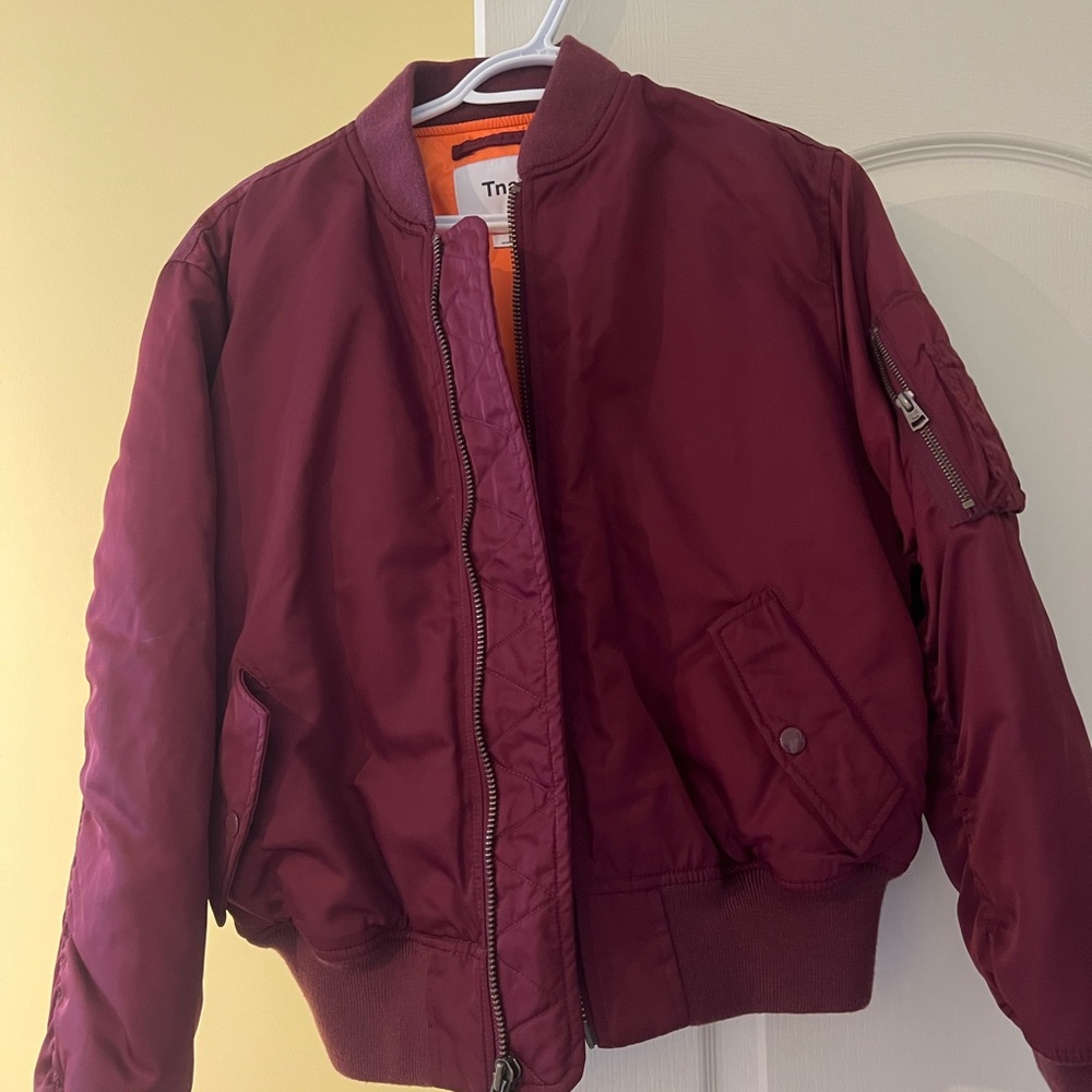 TNA Plum Jacket with Orange Lining